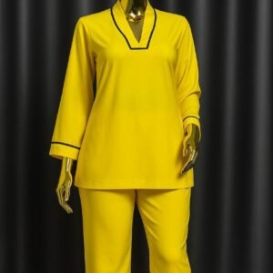 Elegance Luxe Yellow Two-Piece Set