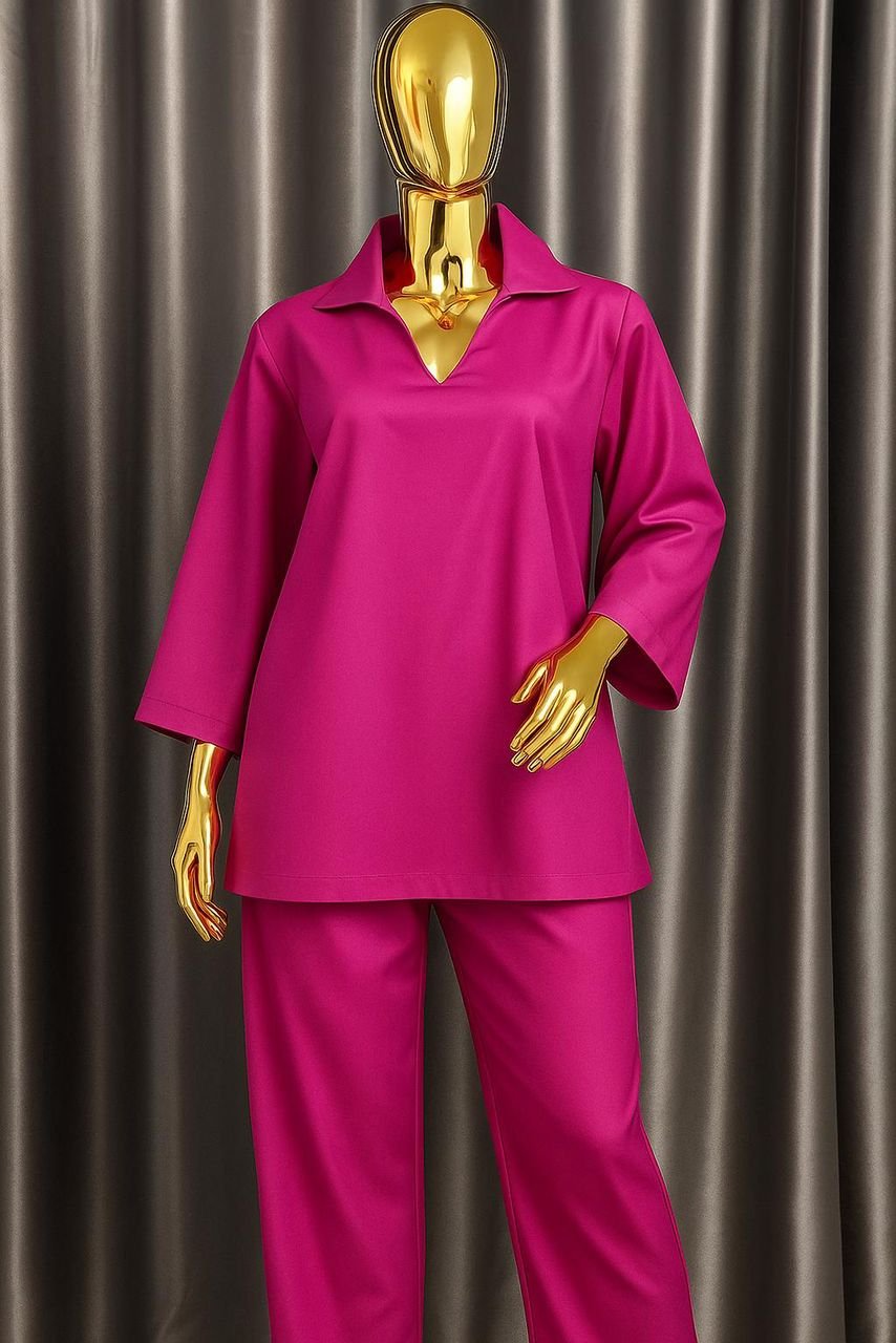 Elegance Luxe Magenta Two-Piece Set